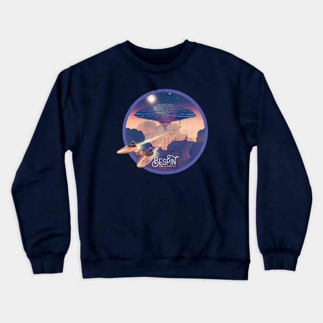 Bespin, Home of Cloud City, Worn Vintage Travel Art Crewneck Sweatshirt by The Fanatic